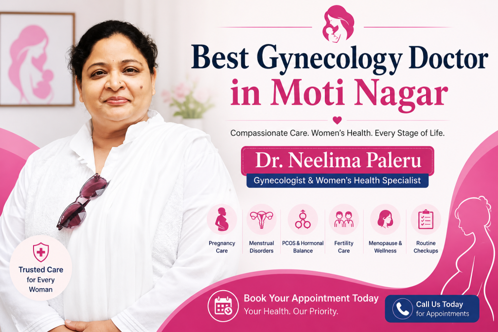Best Gynecology Doctor in Moti Nagar – Trusted Women’s Care with Dr Neelima Paleru